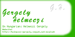 gergely helmeczi business card